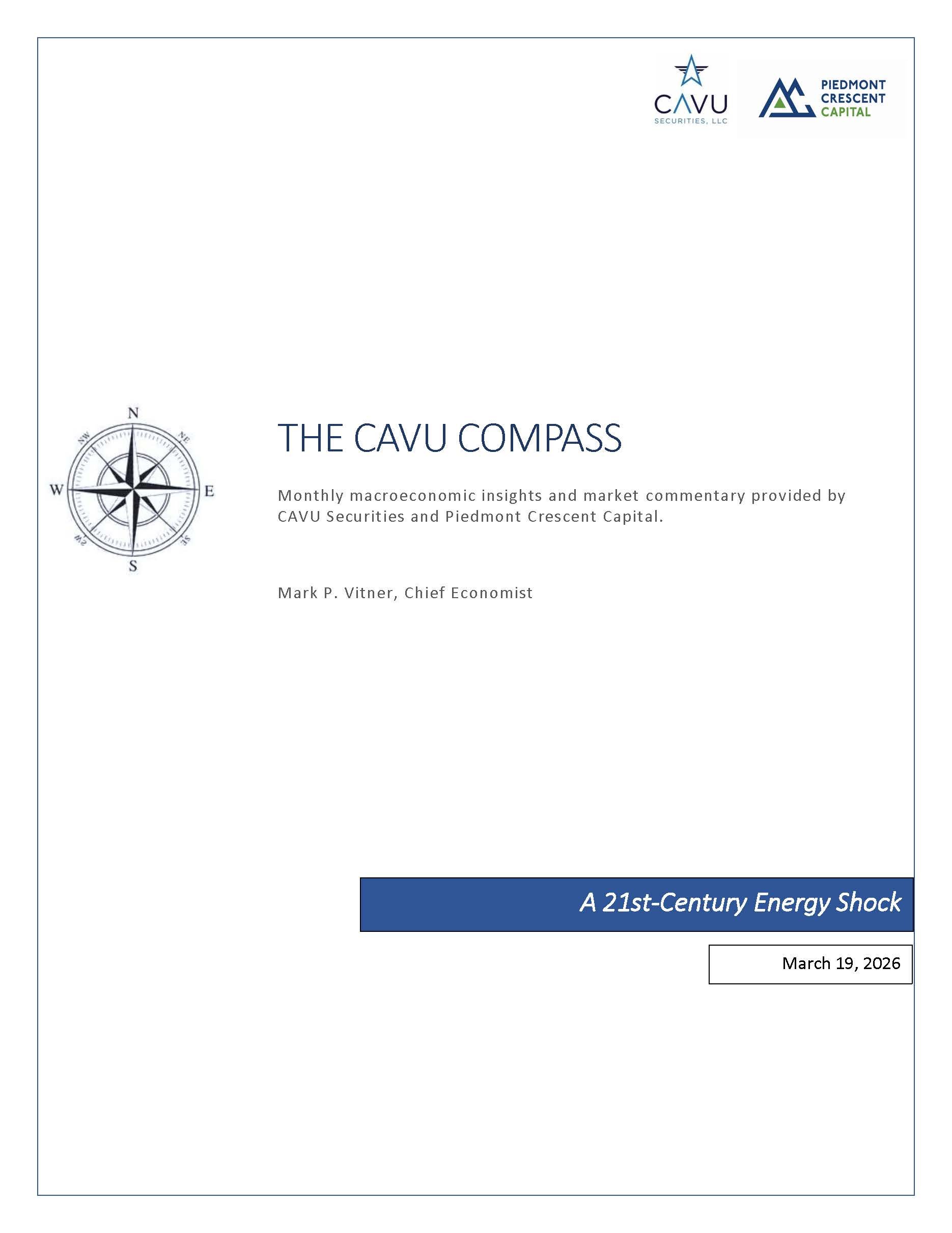 The CAVU Compass - A 21st-Century Energy Shock